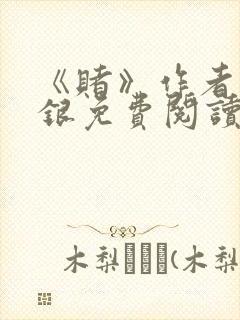 《赌》作者木口银免费阅读