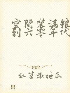 空间装满粮食回到六零年代