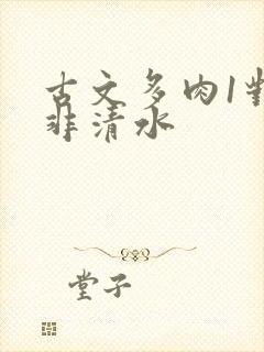 古文多肉1对n非清水