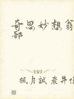 奇思妙想翁十三部