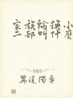 家族轮换小说第二部叫什么名字
