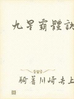 九星霸体诀小说