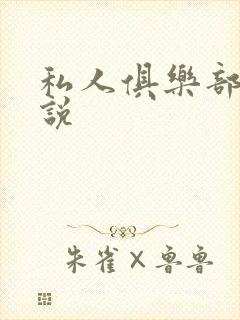 私人俱乐部 小说