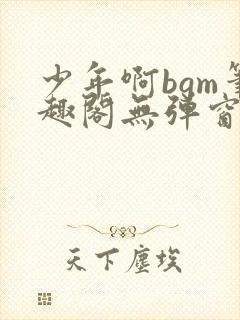 少年啊bgm笔趣阁无弹窗免费