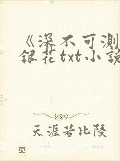 《深不可测》金银花txt小说