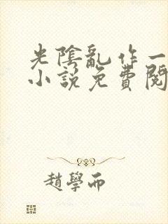 光阴乱作一团的小说免费阅读