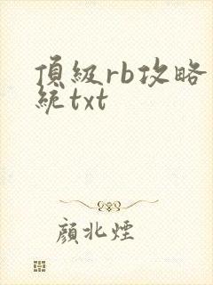 顶级rb攻略系统txt