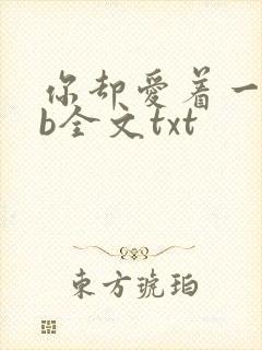 你却爱着一个sb全文txt
