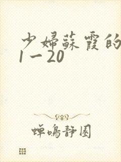 少妇苏霞的沉沦1一20