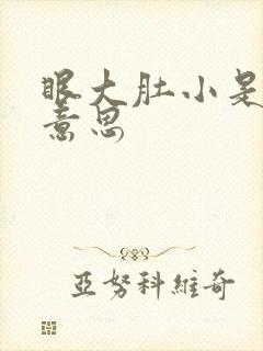 眼大肚小是什么意思