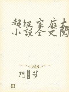 超级家庭大杂烩小说全文阅读