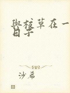 与校草在一起的日子