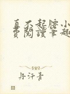 直不起腰小说免费阅读笔趣阁无弹窗