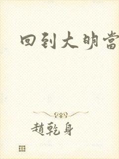 回到大明当才子