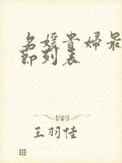 名媛贵妇最新章节列表