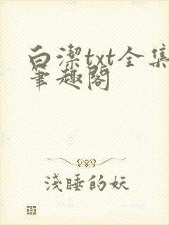 白洁txt全集笔趣阁