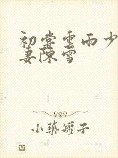 初尝云雨少妇人妻陈雪