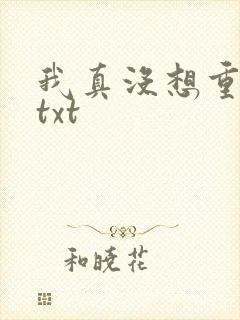 我真没想重生啊txt