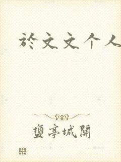 于文文个人简历