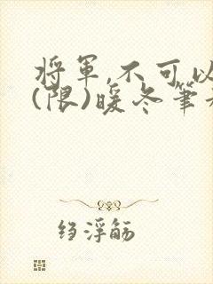 将军,不可以!(限)暖冬笔趣阁免费阅读
