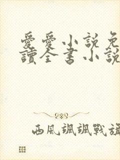 爱爱小说免费阅读全书小说乡村