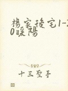 杨家后宅1-20暖阳