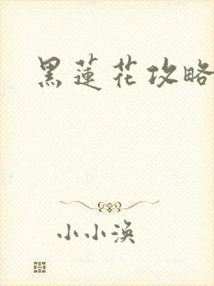 黑莲花攻略手册