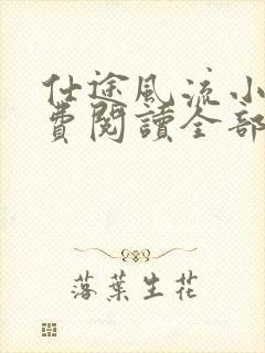 仕途风流小说免费阅读全部章节