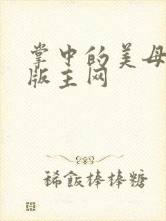 掌中的美母第一版主网