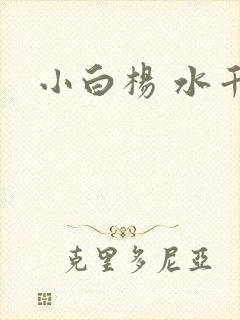 小白杨 水千丞