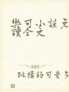 乐可小说免费阅读全文