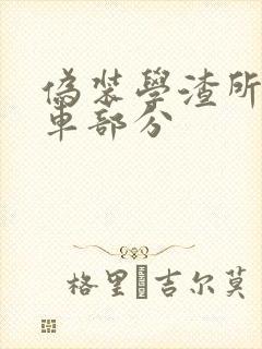 伪装学渣所有开车部分