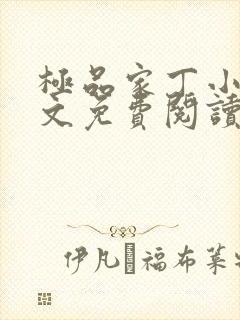 极品家丁小说全文免费阅读