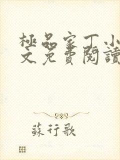 极品家丁小说全文免费阅读