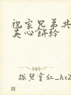 祝家兄弟共享后夹心饼干