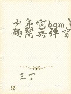 少年啊bgm笔趣阁无弹窗免费