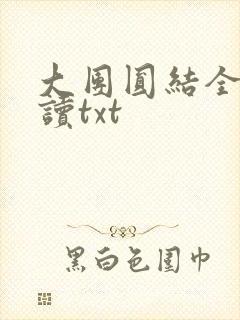 大团圆结全文阅读txt