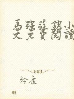 马强苏钥小说全文免费阅读最新章节