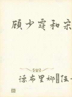 顾少霆和宋斯曼