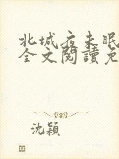 北城夜未眠小说全文阅读免费