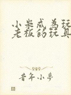 小米成为玩具店老板的玩具