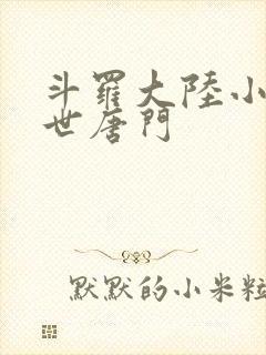 斗罗大陆小说绝世唐门