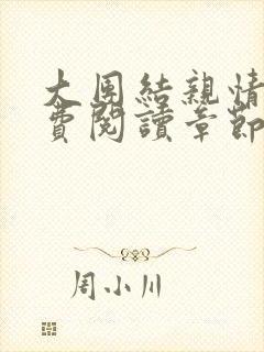 大团结亲情会免费阅读章节