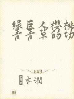 绿巨人樱桃荔枝青青草的功效