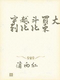 穿越斗罗大陆推到比比东