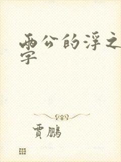 两公的浮之手中字