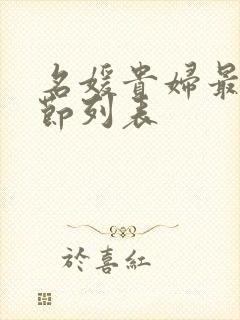 名媛贵妇最新章节列表