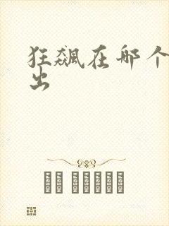 狂飙在哪个台播出