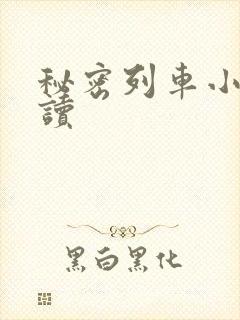 秘密列车小说阅读