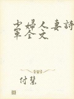 少妇人妻诗雨小军全文